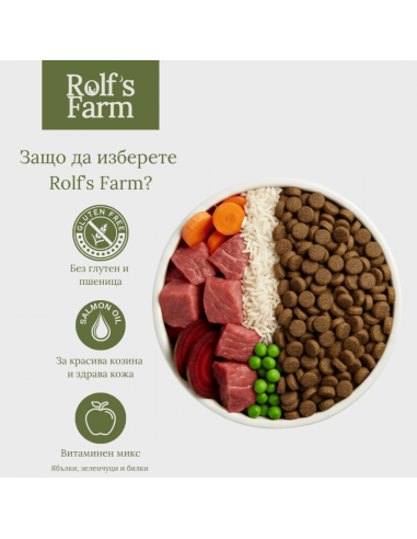 Rolf’s Farm Puppy Poultry-Rice – храна за кученца до 12 месеца с птиче и ориз 12 кг