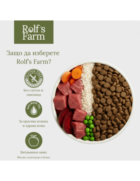 Rolf’s Farm Puppy Poultry-Rice – храна за кученца до 12 месеца с птиче и ориз 12 кг