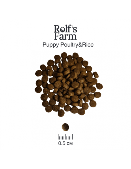 Rolf’s Farm Puppy Poultry-Rice – храна за кученца до 12 месеца с птиче и ориз 12 кг