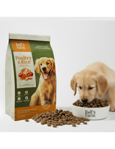 Rolf’s Farm Puppy Poultry-Rice – храна за кученца до 12 месеца с птиче и ориз 12 кг