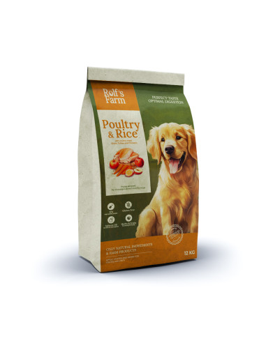 Rolf’s Farm Puppy Poultry-Rice – храна за кученца до 12 месеца с птиче и ориз 12 кг