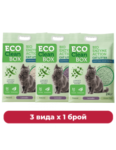 Eco Clean Box Тофу 24 л - 3 вида по 1 брой