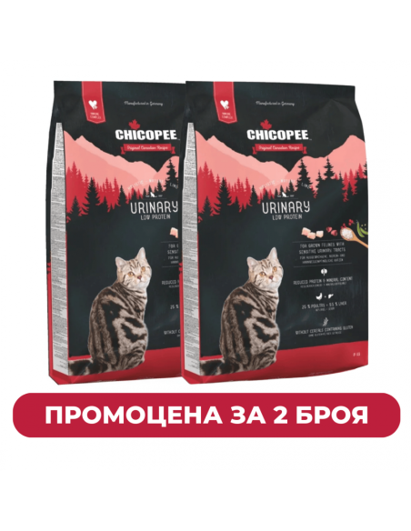 ПРОМО Chicopee Cat Holistic NatLine Уринари 2 x 8 кг