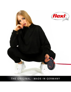 flexi Classic Black Fire M Tapе лента, до 25кг, черно/червено 2