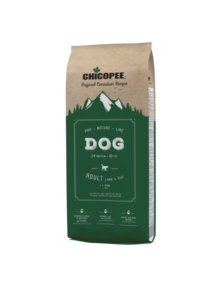 Chicopee Pro Nature Line храна за кучета над 12 месеца с агне и ориз , 20 кг