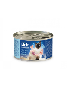 Brit Premium by Nature Trout with Liver – пастет за котки пъстърва и черен дроб. 200гр