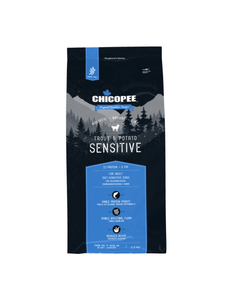 Chicopee Dog HNL Sensitive за кучета с чувствителен стомах, пъстърва и картофи, 2кг