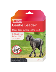 Beaphar Gentle Leader повод срещу дърпане за куче, черен, едри породи