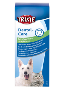 Вода за дентални грижи с аромат на ябълка.