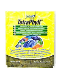 Sachet TetraPhyll - храна за тревопасни тропически рибки 12гр