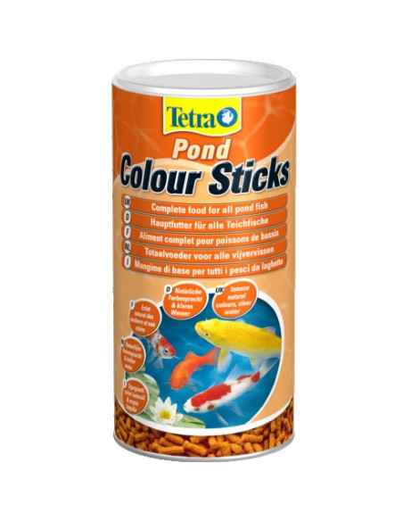 TetraPond Colour Sticks Пръчици за езерни рибки за наситени цветове 1л.