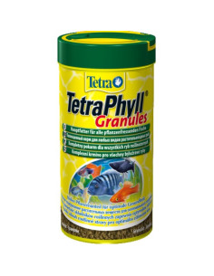 TetraPhyll Granules Храна за тревопасни тропически рибки гранули 250мл.