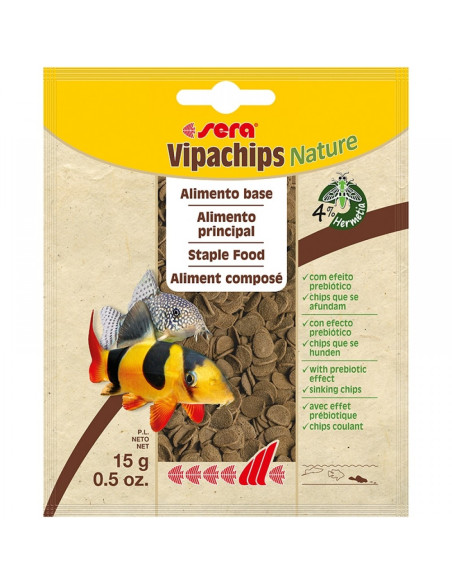 sera Vipachips Nature 15 г - храна за придънни рибки