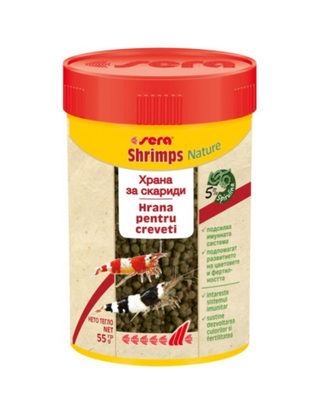 Sera Shrimps Naturе за сладко и соленоводни скариди 100 мл