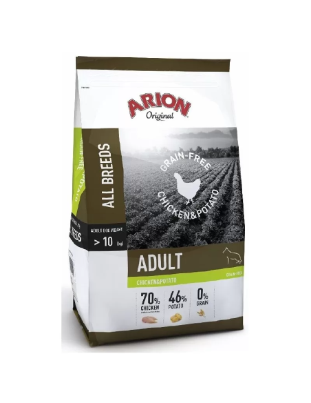 ARION Original Adult All Breeds Grain Free Chicken - Potato - Пилешко месо и картофи 12кг.