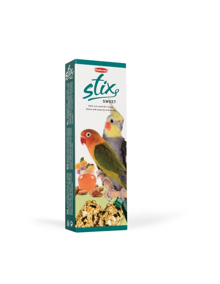STIX средни папагали мед и ядки - 100 гр(8бр в кашон)