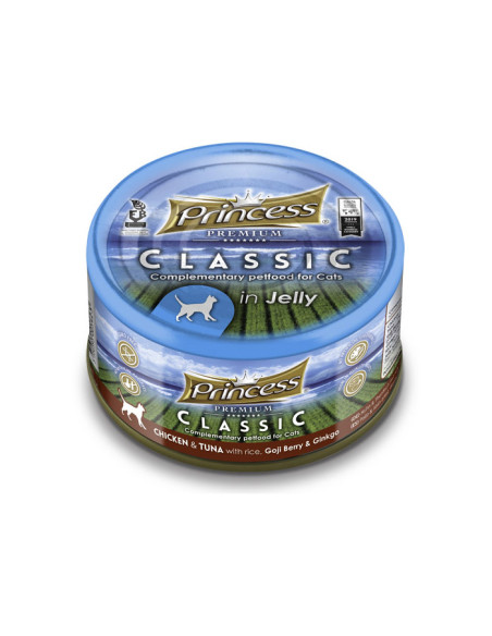 PRINCESS PREMIUM CLASSIC Пиле и риба тон с ориз, годжи бери и гинко