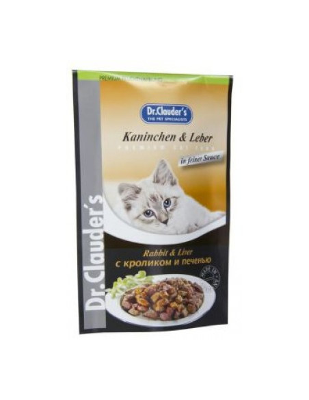 Dr.Clauder s Premium Pouches- заек,черен дроб, сос 100 gr