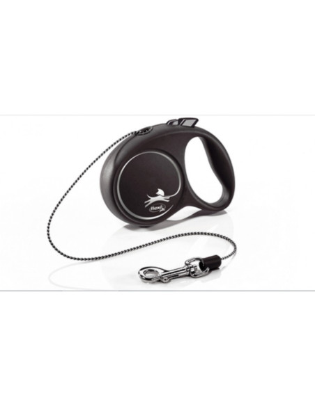 flexi Black Design XS - 3м въже, до 8кг, черно