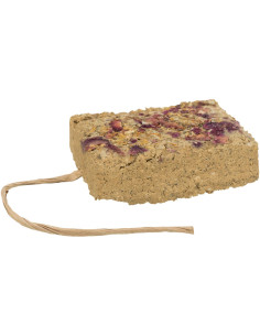 Камък за гризачи от естествена глина с цветя.