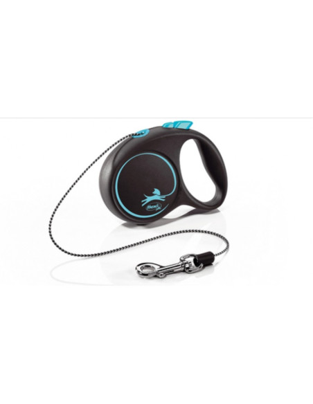 flexi Black Design М - 5м въже, до 20кг, светло синьо