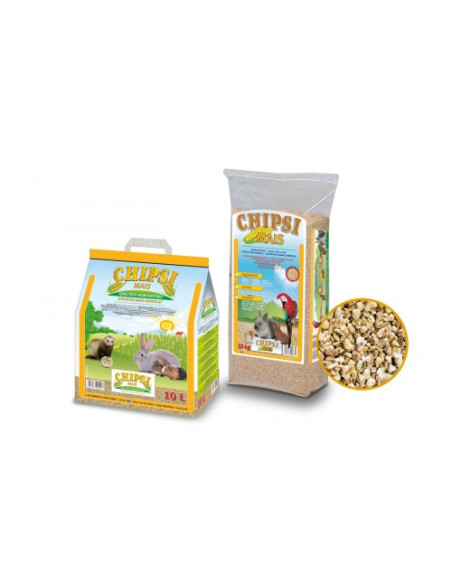 JRS Chipsi Mais - хигиенни царевични гранули за птици и гризачи 10 литра
