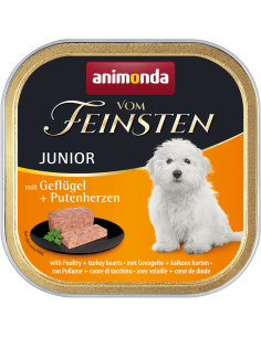Vom Feinsten Junior птиче и пуешки сърца - 22 бр. в стек, 150 г, (22 бр./стек)