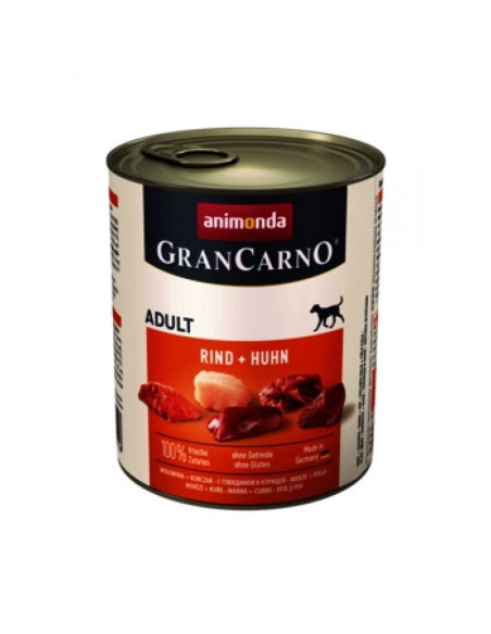 GranCarno Adult говеждо + пиле, 400 гр, (6 бр./стек)