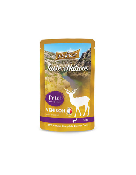 PRINCE TASTE OF NATURE PALEO POUCHES Еленско с броколи и тиквички
