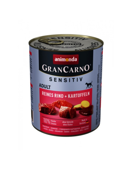 GranCarno Sensetive 53- говеждо, 10- картофи, 800 гр, (6 бр./стек)