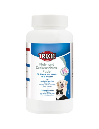 Пудра за защита от бълхи и кърлежи.