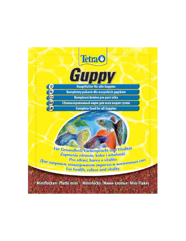 Sachet Tetra Guppy - храна за риби гупи 12гр.