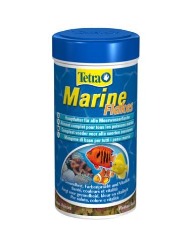 Tetra Marine Flakes - Храна на люспи за морски рибки 250мл.