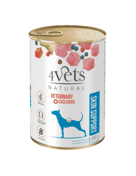 4Vets Natural Skin Support храна за кожни проблеми, 400 г
