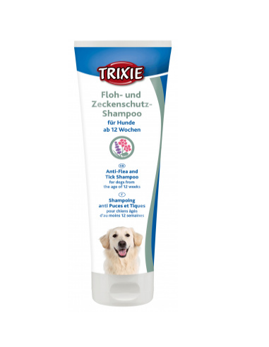 Шампоан против бълхи и кърлежи.