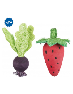 Дървена играчка за гризачи с листа от луфа 6/9см. 2