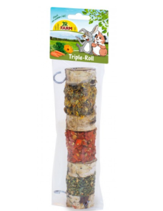 Допълнителна храна във формата на тройна ролка за мини зайци и гризачи. 2