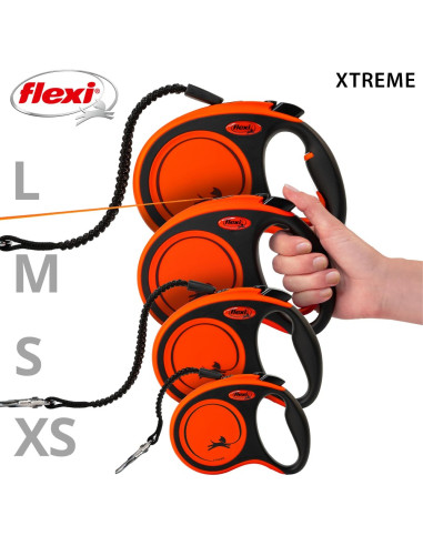 flexi Xtreme L - 5м лента, до 65кг - цвят оранж