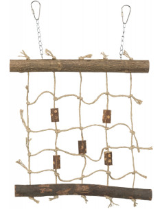 Въжена стена за катерене с мрежа от сизал. 2