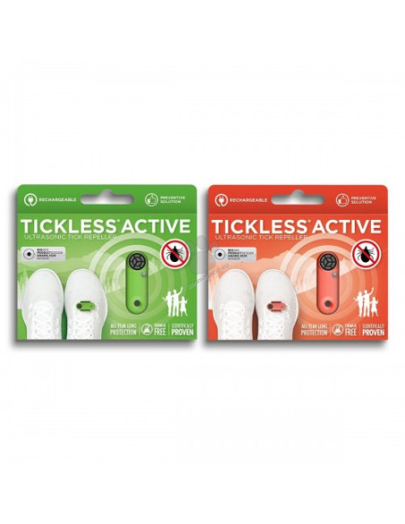TickLess Ultrasonic Active - електронен уред за предпазване от бълхи и кърлежи при дейности на открито като бягане, туризъм, 