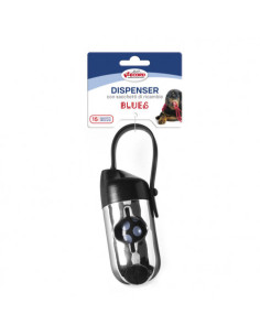 Диспенсър за пликчета 9х4,5см. + ролка с пликчета Черен