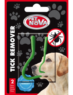 Комплект пинсети за вадене на кърлежи PET NOVA 2 бр. Зелен