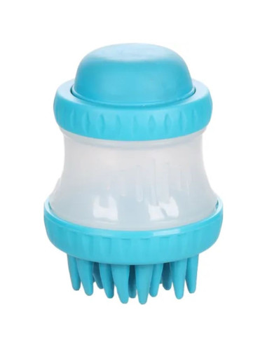 Четка за баня Flamingo 2 IN 1 HILDA 7,7 x 7,7 x 10,6 см – с дозатор и масажни елементи 1 бр.