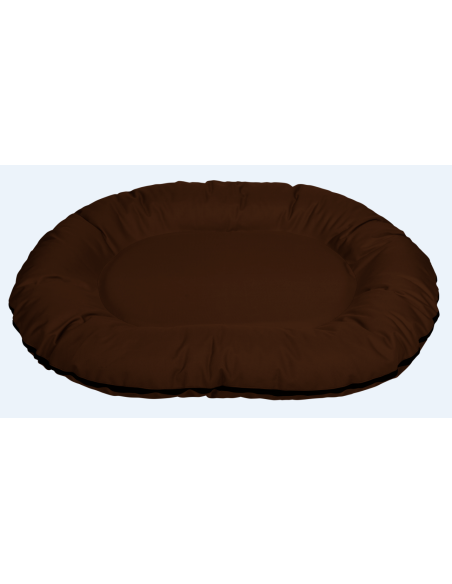 CAZO Oval Bed brown – овално кучешко легло от непромокаема материя 105 x 140 x 17 см.