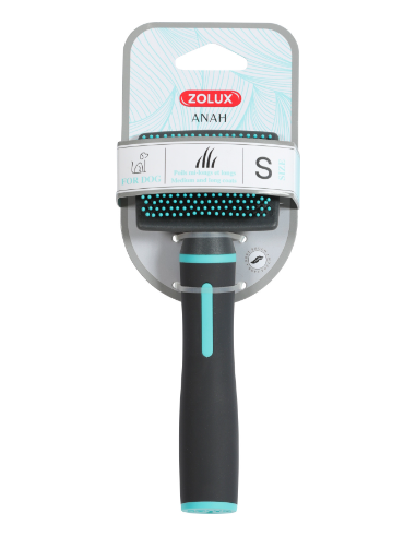 Zolux – четка с меки зъбци(черно и синьо) M