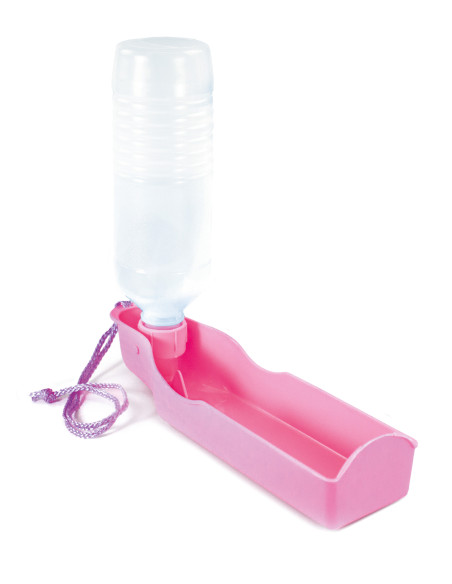 Бутилка + купичка за разходка 500 мл. Record Розов