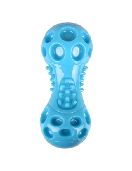 Гумен дъмбел Flamingo Wido squeak dumbbell със звук син