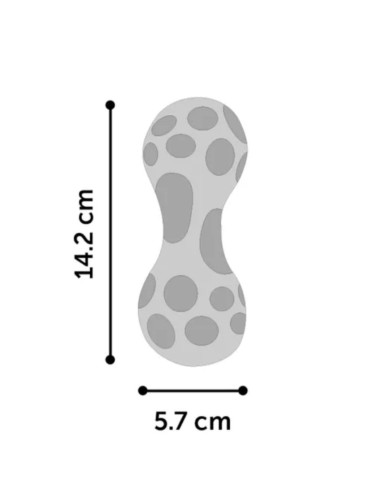 Гумен дъмбел Flamingo Wido squeak dumbbell със звук син