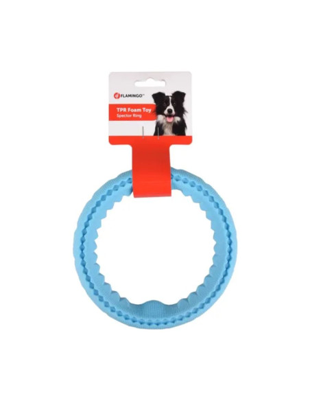 Гумен ринг Flamingo Spector ring за водни игри за кучета син