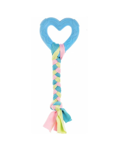 Гумена играчка за зъбки с въже Record 23 см син